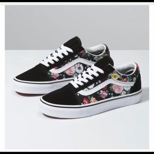 Floral vans size 6